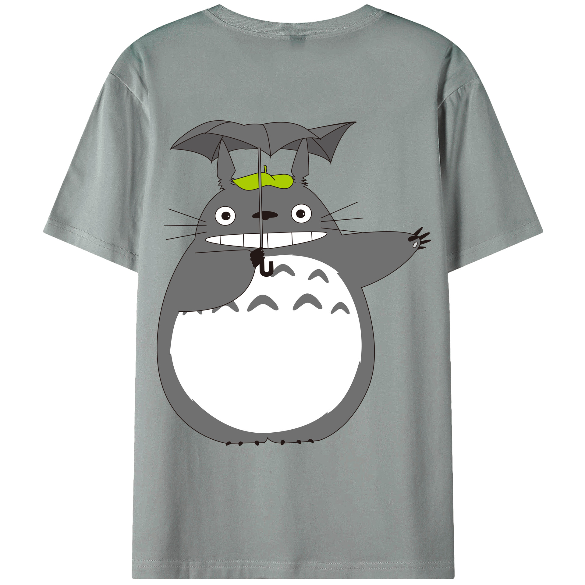 （画像用） となりのトトロ 草壁メイ 草壁サツキ My Neighbor Totoro Satsuki Kusakabe Mei Kusakabe 綿100％ メンズ半袖Tシャツ（バックプリント） 通気性
